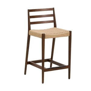 Barna-natúr színű tölgyfa bárszék (ülésmagasság 65 cm) Analy – Kave Home kép