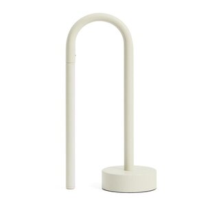 Elefántcsont színű fém LED asztali lámpa (magasság 30 cm) Bow – Kave Home kép
