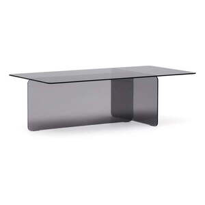 Szürke üveg dohányzóasztal 60x120 cm Zaren – Kave Home kép