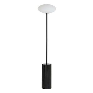 Fehér-fekete állólámpa üveg búrával (magasság 120 cm) Idela – Kave Home kép