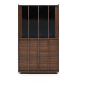 Barna tálalószekrény diófa dekorral 100x170x40 cm Onix – Kave Home kép