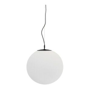 Fehér-fekete fém függőlámpa üveg búrával ø 50 cm Brisia – Kave Home kép