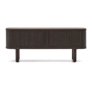 Sötétbarna TV-állvány kőrisfa dekorral 120x50 cm Mailen – Kave Home kép