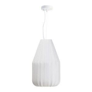 Fehér mennyezeti lámpa textil búrával ø 30 cm Somar – Kave Home kép
