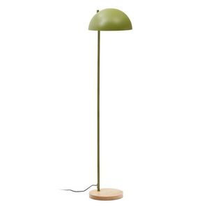 Zöld-natúr színű állólámpa fém búrával (magasság 150 cm) Catlar – Kave Home kép