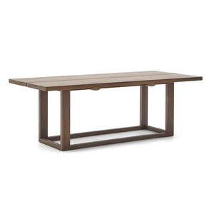 Natúr színű teakfa étkezőasztal 100x220 cm Sashi – Kave Home kép