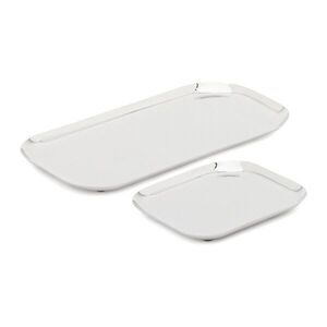 Rozsdamentes acél szervírozó tálca szett 2 db-os 15x29 cm Nirela – Kave Home kép