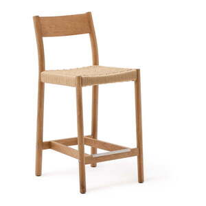 Natúr színű tölgyfa bárszék (ülésmagasság 65 cm) Yalia – Kave Home kép