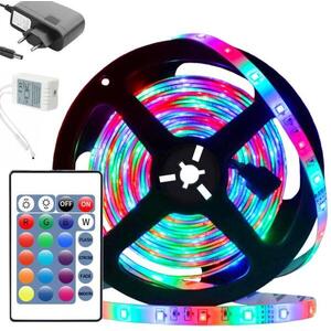 VERK RGB LED szalag + távirányító, IP65 vízálló, 5 m kép