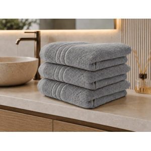 Classic világosszürke fürdőlepedő 70 x 140 cm, 100% pamut kép