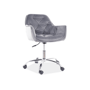 Irodai szék Q-190 VELVET, szürke kép
