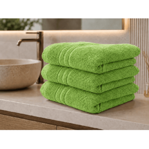 Fürdőlepedő CLASSIC COLOR 70 x 140 cm zöld, 100% pamut kép