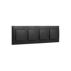Legrand - Négygombos egypólusú kapcsoló 1-es NILOE fekete LR0015+LR0006+LR0006+LR0006+LR0006 kép