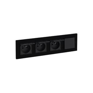 Legrand-háromfoglalatos kültéri dugalj 250V/16A IP44 és 1-es egypólusú kapcsoló NILOE STEP LR0047+LR0035+LR0035+LR0035+LR0038 kép