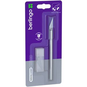 Berlingo papírvágó szike, alumínium, 8 mm + 5 pótpenge kép