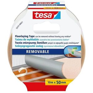 TESA eltávolítható, megerősített, 10 m×50 mm méretű szőnyeg ragasztószalag, fehér kép