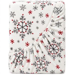 4Home Snowflakes mikroflanel lepedő, 180 x 200 cm kép