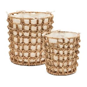 Vízijácint tárolókosár szett 2 db-os ø 38x38 cm Dilam – Kave Home kép
