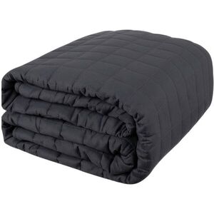 Ruhhy 24427 Anti-stressz súlyozott takaró 10 kg, 200 × 220 cm szürke kép