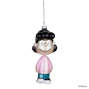 PEANUTS üveg karácsonyfadísz, Lucy, 12 cm kép