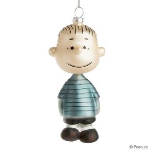 PEANUTS üveg karácsonyfadísz, Linus, 12 cm kép