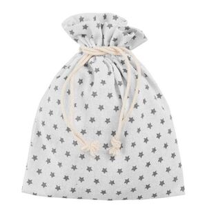 PACK-A-BAG zsák fehér/szürke csillagos 14x18cm kép