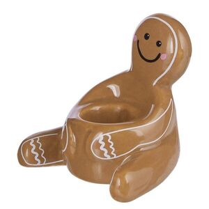 GINGERBREAD kerámia gyertyatartó mézeskalács 6 cm kép