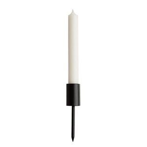 ADVENT koszorúba szúrható gyertyatartó, fekete 12cm kép