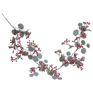 FLORISTA girland eukaliptusszal és piros bogyókkal 140cm kép
