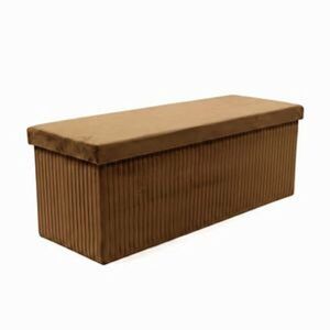 MALAGA összehajtható tárolós puff 110 cm , barna kép