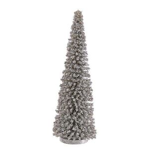 X-MAS csillámló fenyő 45 cm , ezüst kép