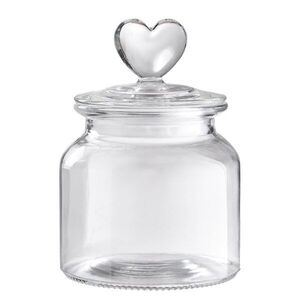 SWEET HEART üveg tartó 650ml , szivecskés kép