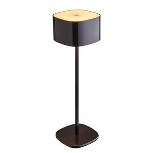 MIRAGE LED asztali lámpa 26 cm, fényes fekete kép