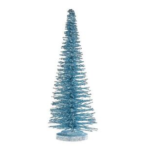 X-MAS csillógó fenyő 40cm , jégkék kép