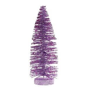 X-MAS csillógó fenyő 28cm , lila kép