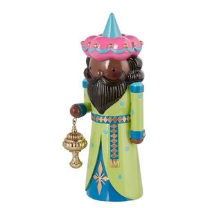 X-MAS dekor figura király zöld 20 cm kép