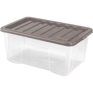 Heidrun Quasar tárolódoboz + fedél, 50 l, műanyag, 60 × 40 × 26 cm kép