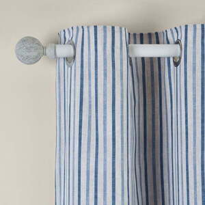 Kék függöny szett 2 db-os 229x229 cm Logan Stripe – Catherine Lansfield kép