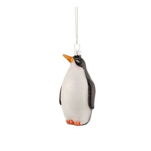 Üveg karácsonyfadísz 6 cm King Penguin – Sass & Belle kép
