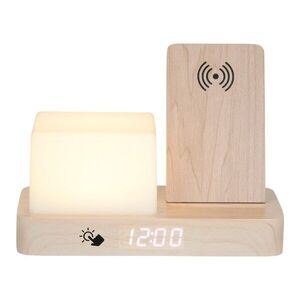 Digitális-asztali ébresztőóra vezeték nélküli töltővel Retro LED Night Light – Karlsson kép