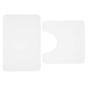 Fehér memóriahab fürdőszobai kilépő szett WC-hez, 2 db-os 50x80 cm Anti-Bacterial – Catherine Lansfield kép