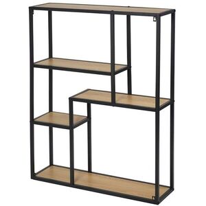 LOFTY GRID Wall Oak fém polcállvány, 91 x 75 cm kép