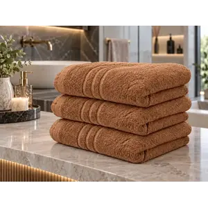 Comfort Maxi 100x200 cm barna fürdőlepedő, 100% pamut kép