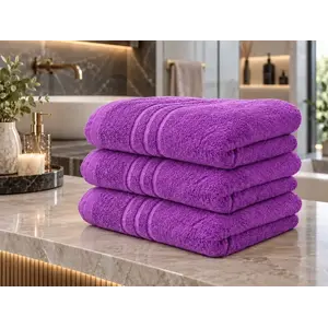 Comfort Maxi 100x180 cm lila fürdőlepedő, 100% pamut kép