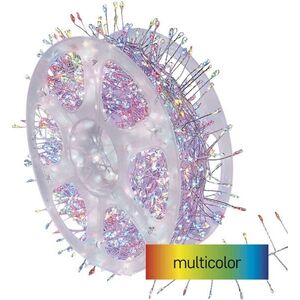 EMOS LED nano fényfüzér tekercsen, ezüst, kültéri és beltéri, multicolor, időzítő, 14, 4 m kép