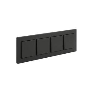 Legrand - Négyszeres egypólusú kapcsoló 1-es NILOE STEP fekete LR0047+LR0038+LR0038+LR0038+LR0038 kép