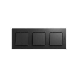 Legrand - Három egypólusú kapcsoló 1-es NILOE STEP fekete LR0046+LR0038+LR0038+LR0038 kép