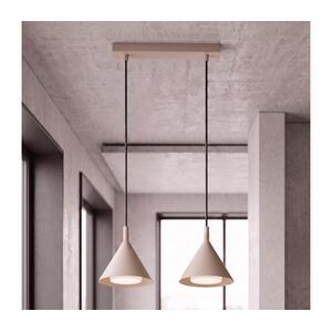 BRILAGI - LED Kábellel függesztett csillár CONE DOUBLE 2xGX53/15W/230V bézs WO-E14-G09-BEI-OEM kép