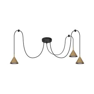 BRILAGI - LED Kábelre függesztett csillár CONE TRIPLE SPIDER 3xGX53/15W/230V arany WO-E14-G12-GLD-OEM kép