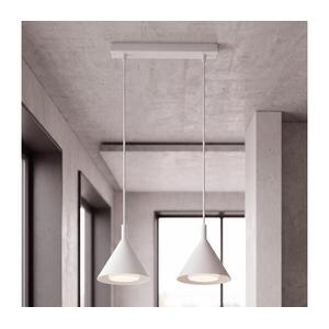 BRILAGI - LED Kábeles függőlámpa CONE DOUBLE 2xGX53/15W/230V fehér WO-E14-G09-WHT-OEM kép